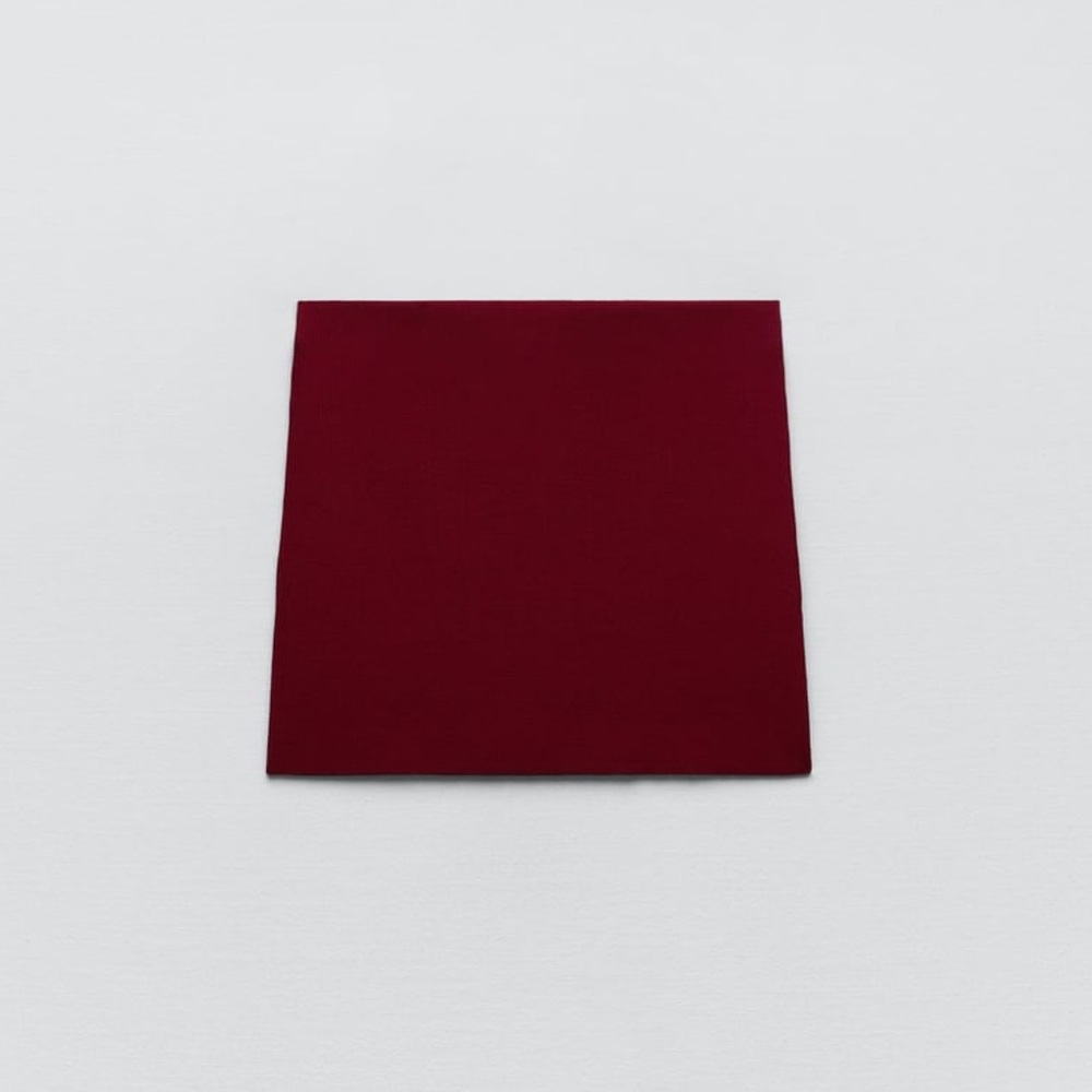 Zara Burgundy Knit Mini Skirt